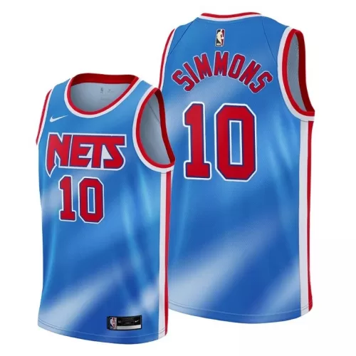 Brooklyn Nets Ben Simmons #10 Nike Blue 2020/21 Classic Swingman Jersey