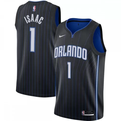 Jonathan Isaac Orlando Magic Nike 2020/21 Swingman Jersey - Black | Icon Edition | Authentic NBA Apparel