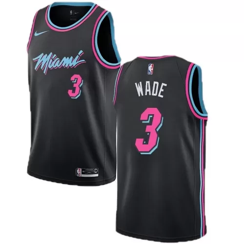 Miami Heat Dwyane Wade #3 Black City Edition Swingman Jersey for Men - Best Deals Online