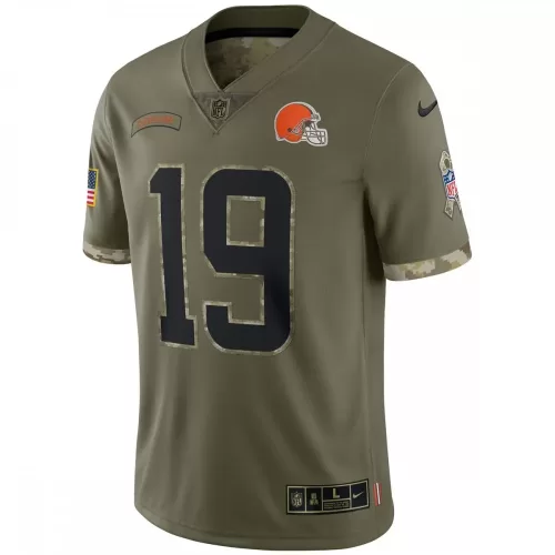 Bernie Kosar Cleveland Browns 2022 Salute To Service Retired Player Limited Olive Jersey