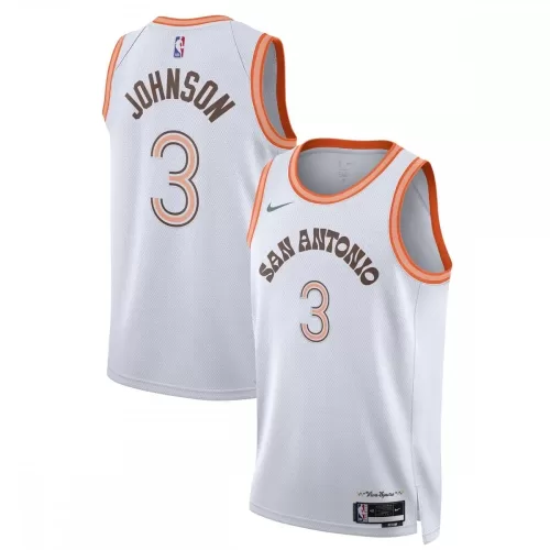 San Antonio Spurs Keldon Johnson Nike 2023/24 Swingman Jersey - White (City Edition) for Sale