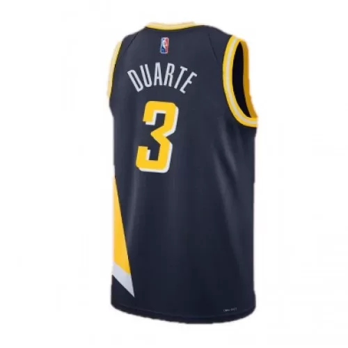 Nike Indiana Pacers Chris Duarte #3 Navy 2021/22 Swingman NBA Jersey - Men's City Edition