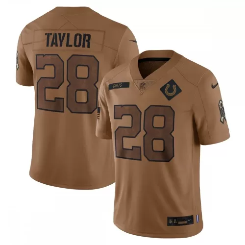 Jonathan Taylor Indianapolis Colts 2023 Salute To Service Limited Jersey - Brown - Buy Now