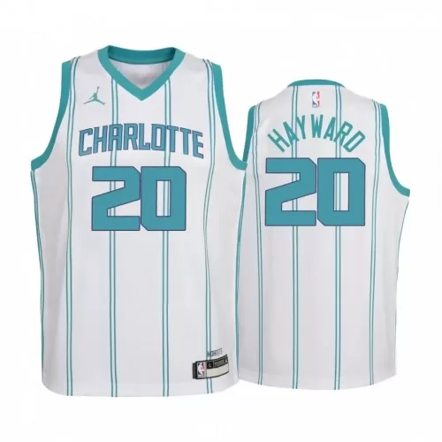 Charlotte Hornets Hayward #20 Jordan Brand White Swingman Jersey