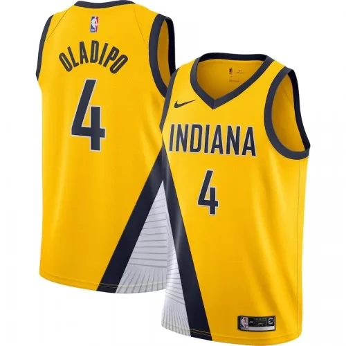 Men's Indiana Pacers Victor Oladipo #4 Nike Gold Swingman Jersey