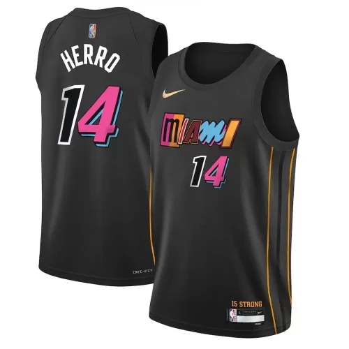 Miami Heat Tyler Herro #14 Nike Black 2021/22 Swingman Jersey - City Edition | Official NBA Gear