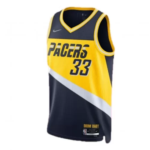 Indiana Pacers Myles Turner #33 Nike 2021/22 Swingman NBA Jersey - City Edition, Navy - Shop Now