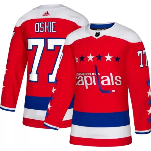 Adidas Authentic Washington Capitals T. J. Oshie #77 Red Alternate Player Jersey