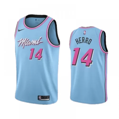 Miami Heat Tyler Herro #14 Men's Nike Blue 2019/20 City Edition Swingman Jersey