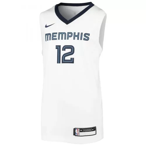 2020/21 Association Edition Men's White Nike Swingman Jersey - Ja Morant Memphis Grizzlies