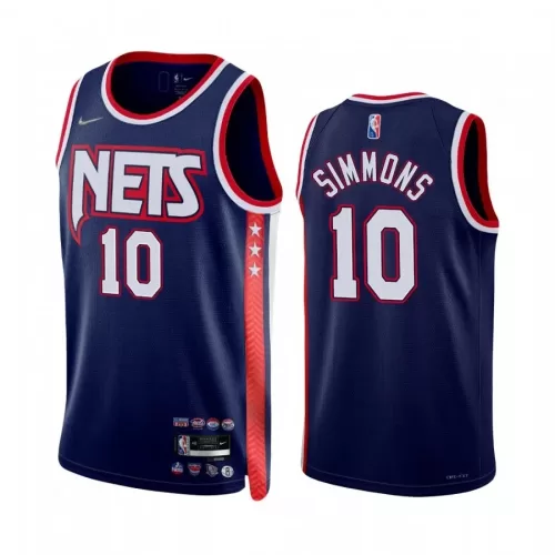 Brooklyn Nets Ben Simmons #10 Navy 2021/22 Swingman Jersey