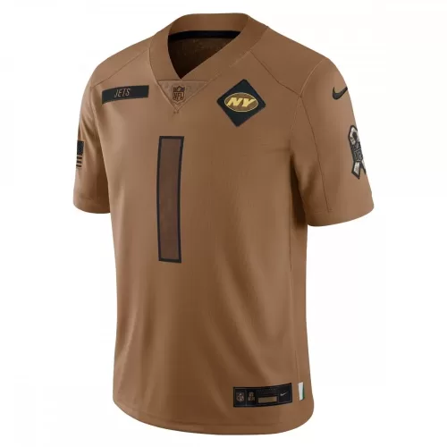 New York Jets Ahmad Sauce Gardner Salute To Service Limited Jersey 2023 - Brown