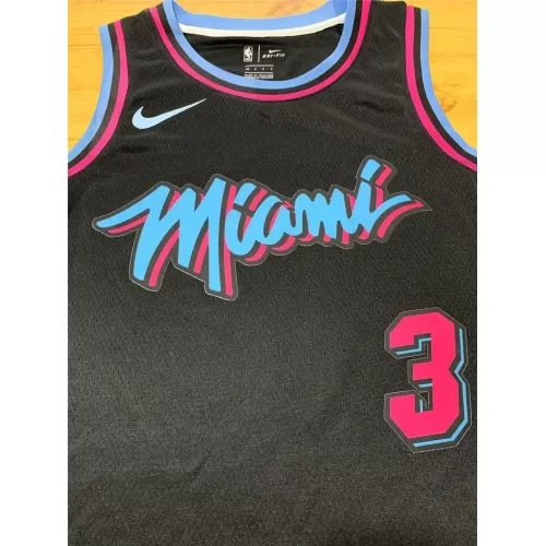 Miami Heat Dwyane Wade #3 Black City Edition Swingman Jersey for Men - Best Deals Online