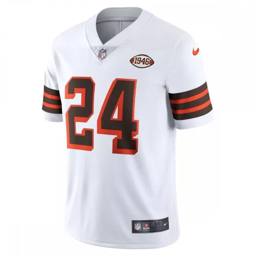 Cleveland Browns Nick Chubb Nike 1946 Collection White Alternate Vapor Limited Jersey