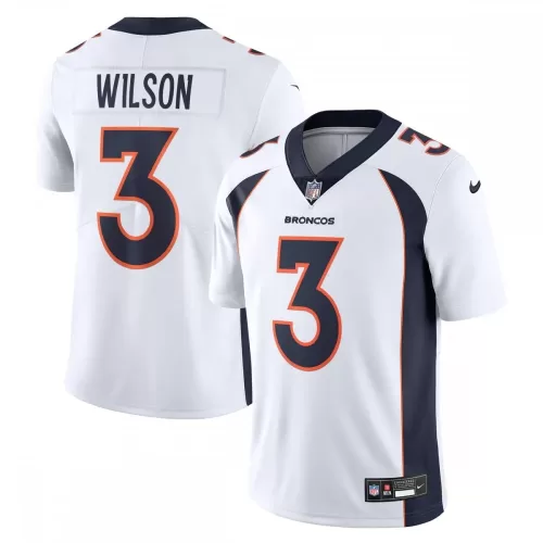 Denver Broncos Russell Wilson White Nike Vapor Untouchable Limited Jersey