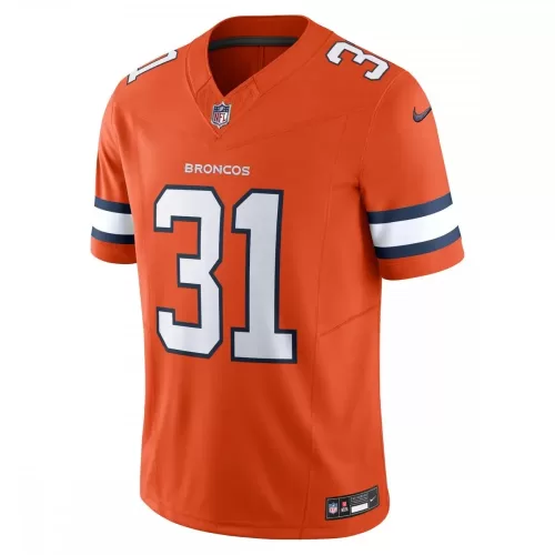 Denver Broncos Justin Simmons Nike Vapor F.U.S.E. Limited Jersey - Orange - Best Deals