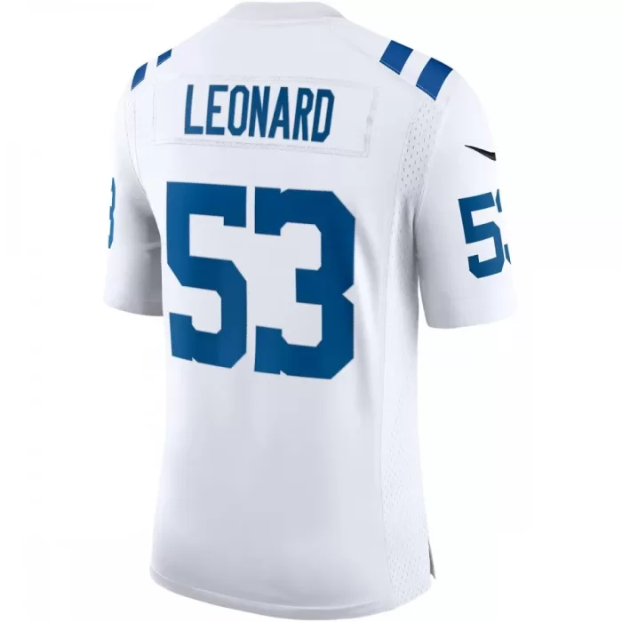 Indianapolis Colts Shaquille Leonard White Nike Vapor Limited Jersey