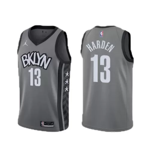 Brooklyn Nets James Harden #13 Jordan Gray 2020/21 Statement Edition Swingman Jersey