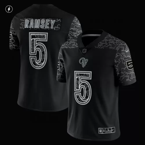 Jalen Ramsey Los Angeles Rams Nike Black Reflective Limited Jersey