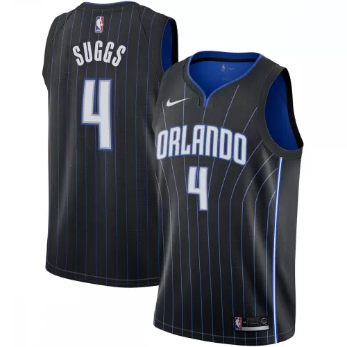 Jalen Suggs Orlando Magic Nike 2021 NBA Draft First Round Pick Black Swingman Jersey - Icon Edition