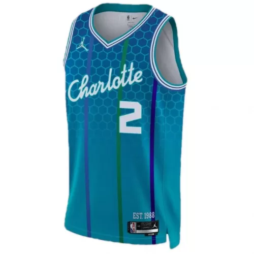 Charlotte Hornets LaMelo Ball #2 Blue Nike 2021/22 Swingman NBA Jersey - Men's City Edition