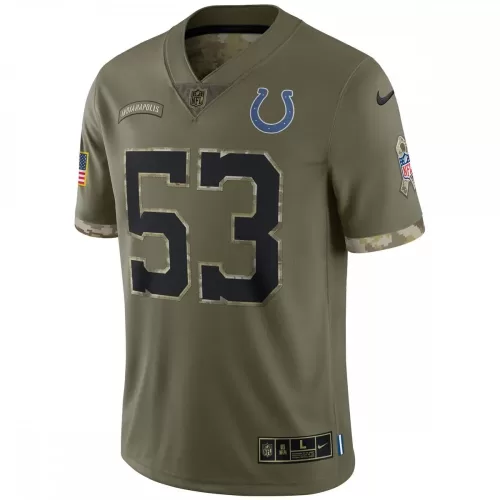 Shaquille Leonard Indianapolis Colts 2022 Salute To Service Limited Jersey - Olive | Nike