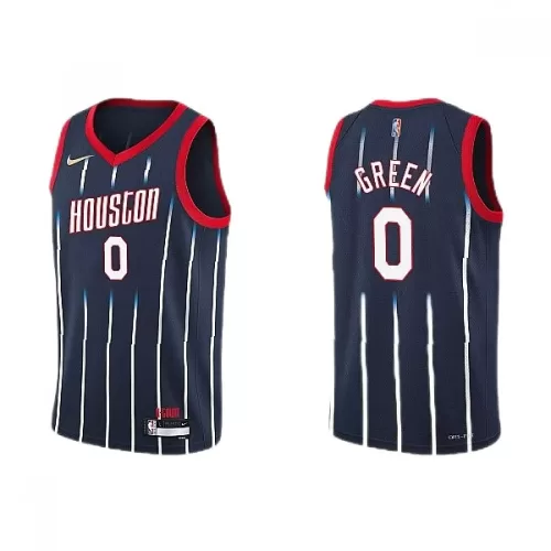 Houston Rockets Jalen Green Nike Navy 2021/22 City Edition Swingman Jersey #0 for Men