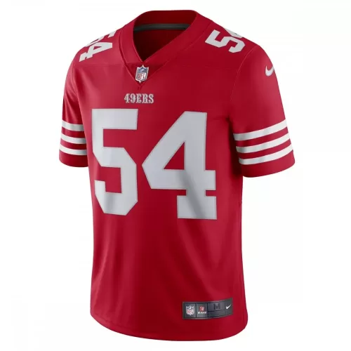 Official NFL Apparel: Fred Warner San Francisco 49ers Nike Vapor Limited Scarlet Jersey