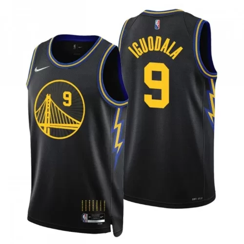 2021/22 Black Men's Golden State Warriors Andre Iguodala #9 City Edition Swingman Jersey