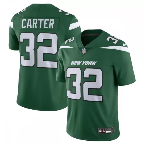 New York Jets Michael Carter Nike Vapor Limited Green Jersey - F.U.S.E. Technology