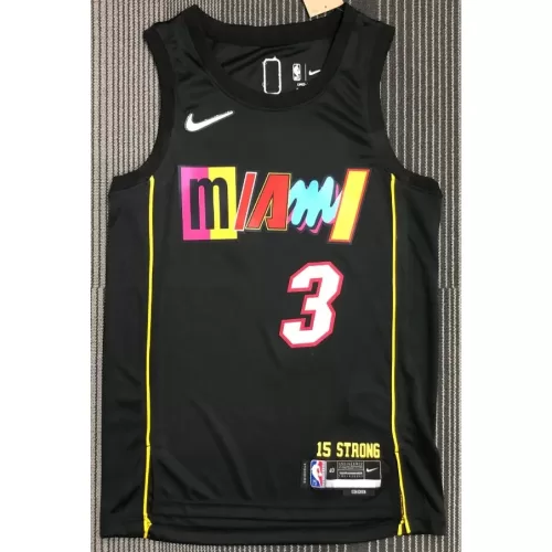 Miami Heat Dwyane Wade #3 Nike Black 2021/22 City Edition Swingman Jersey - Best Deals & Discounts