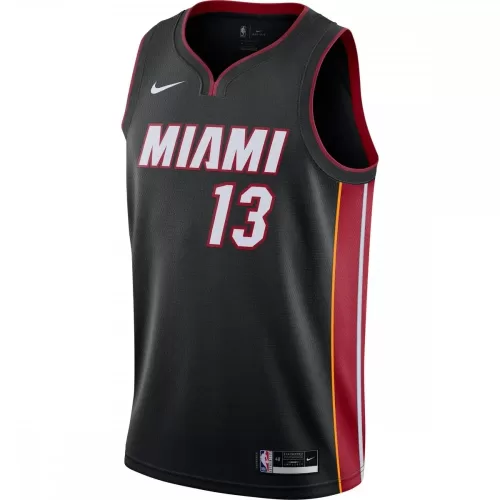 Miami Heat Bam Adebayo Jersey 2020/21 - Black Icon Edition Nike Swingman