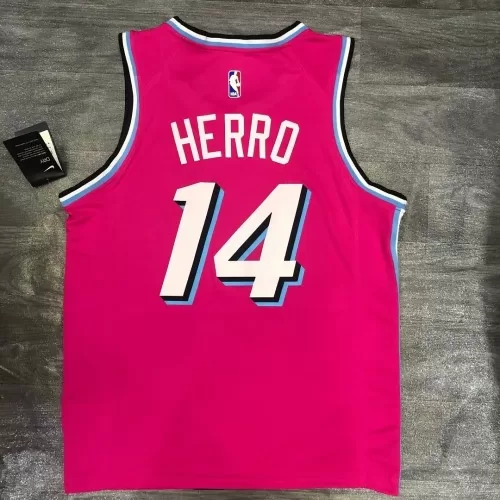 Miami Heat Tyler Herro #14 Pink City Edition Swingman Jersey