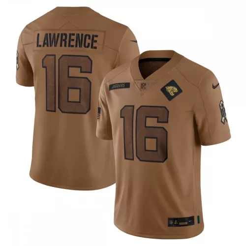 Trevor Lawrence Jacksonville Jaguars Nike 2023 Salute To Service Limited Brown Jersey