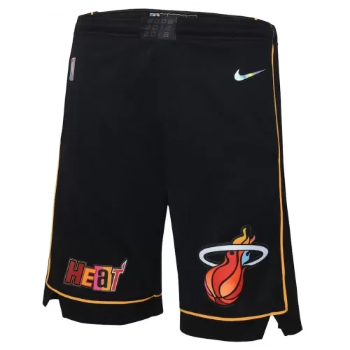 Miami Heat Nike Black 2021/22 Courtside Swingman NBA Shorts