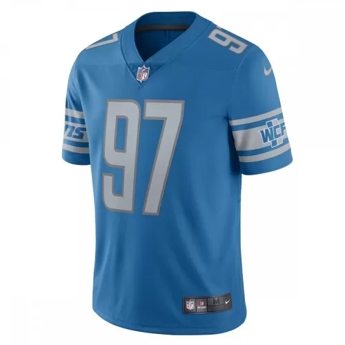 Aidan Hutchinson Detroit Lions Blue Nike Vapor Limited Jersey