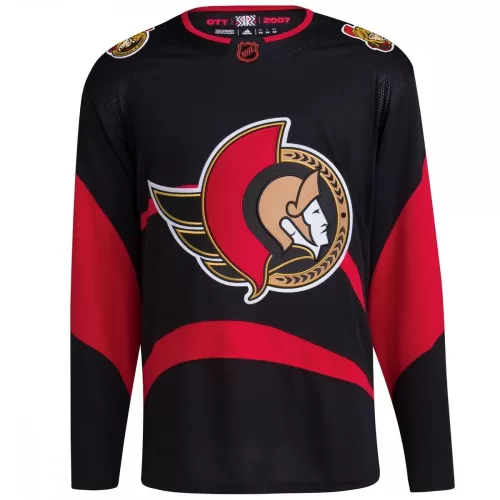 Ottawa Senators adidas Reverse Retro 2.0 Authentic Black Hockey Jersey