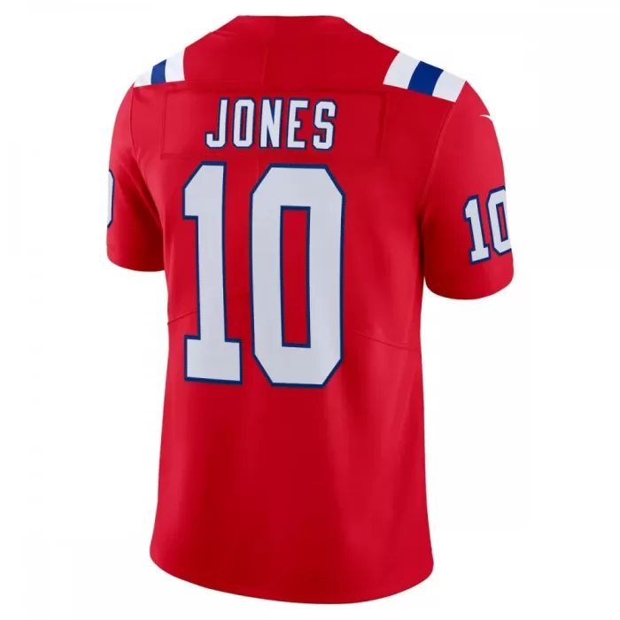 Mac Jones New England Patriots Nike Red Vapor Limited Jersey