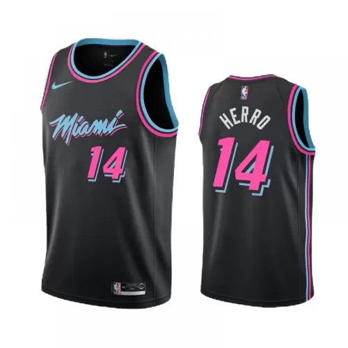 Miami Heat Tyler Herro #14 Black 2019-2020 Swingman Jersey | City Edition - Best Deals