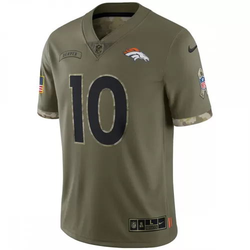 Denver Broncos Jerry Jeudy 2022 Salute To Service Limited Jersey - Olive by Nike