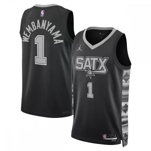 Jordan Brand Black Statement Edition San Antonio Spurs Victor W. Swingman Jersey