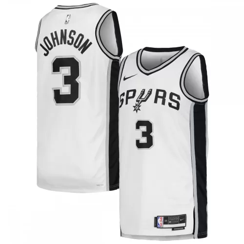 San Antonio Spurs Keldon Johnson Nike Swingman Jersey - White Association Edition