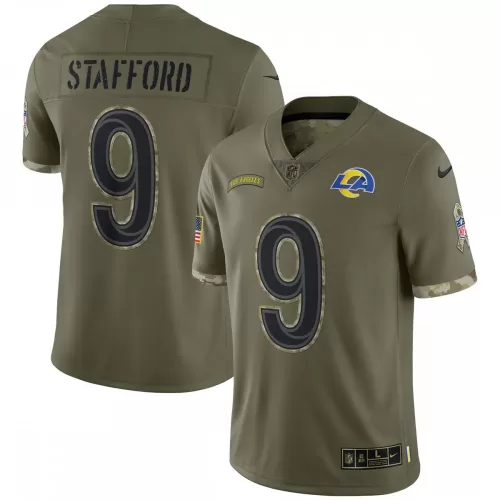 Los Angeles Rams Matthew Stafford 2022 Salute To Service Limited Jersey - Olive | Nike