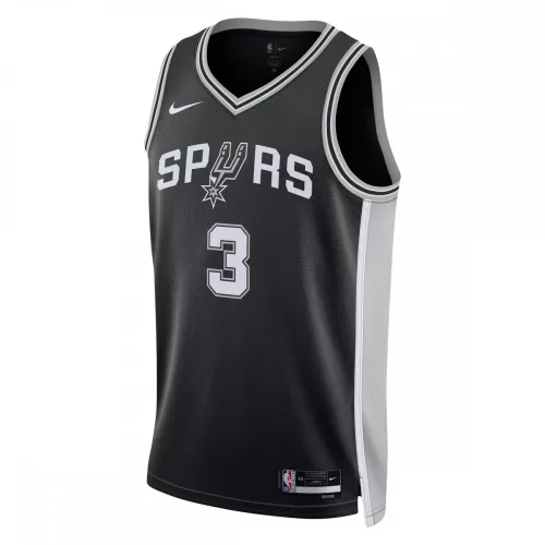 San Antonio Spurs Keldon Johnson Nike Swingman Jersey - Black Icon Edition