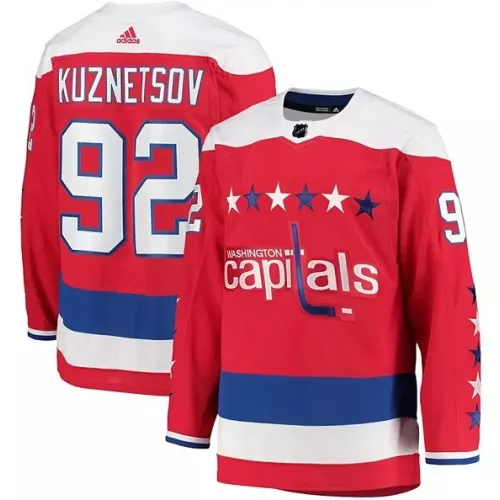 Authentic Adidas Red Alternate #92 Evgeny Kuznetsov Washington Capitals Jersey