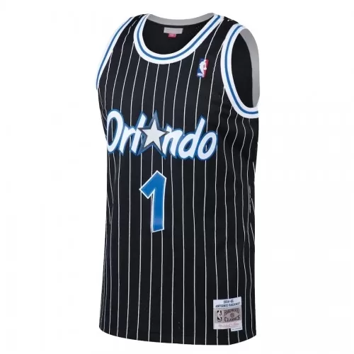 Men's Orlando Magic Anfernee Hardaway #1 Black 94-95 Throwback Jersey - Best Quality and Affordable Price