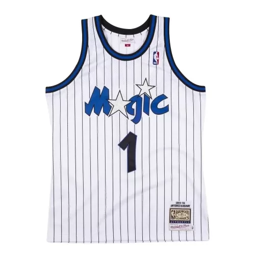 Men's Orlando Magic Anfernee Hardaway #1 Throwback White 1993-1994 Jersey - Best Deals