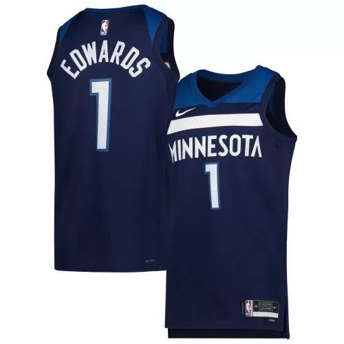 2022/23 Nike Unisex Swingman Jersey - Minnesota Timberwolves Anthony Edwards Icon Edition (Navy)