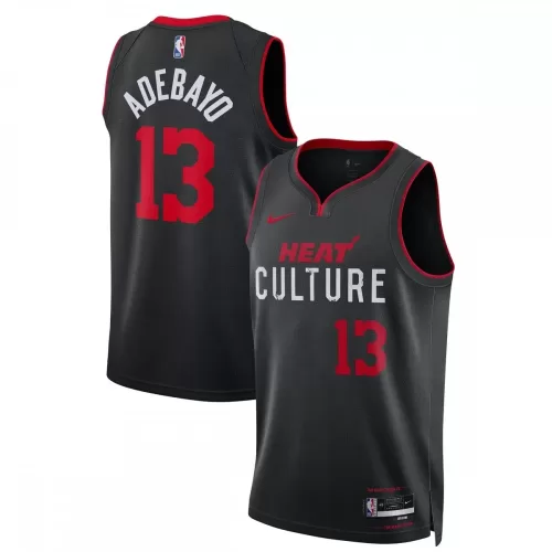 Bam Adebayo Miami Heat Nike 2023/24 City Edition Black Swingman Jersey