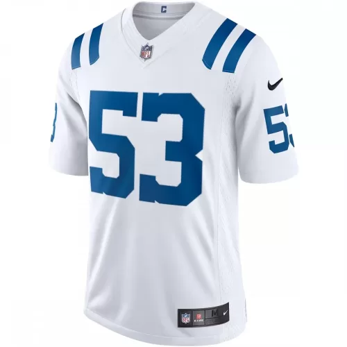 Indianapolis Colts Shaquille Leonard White Nike Vapor Limited Jersey